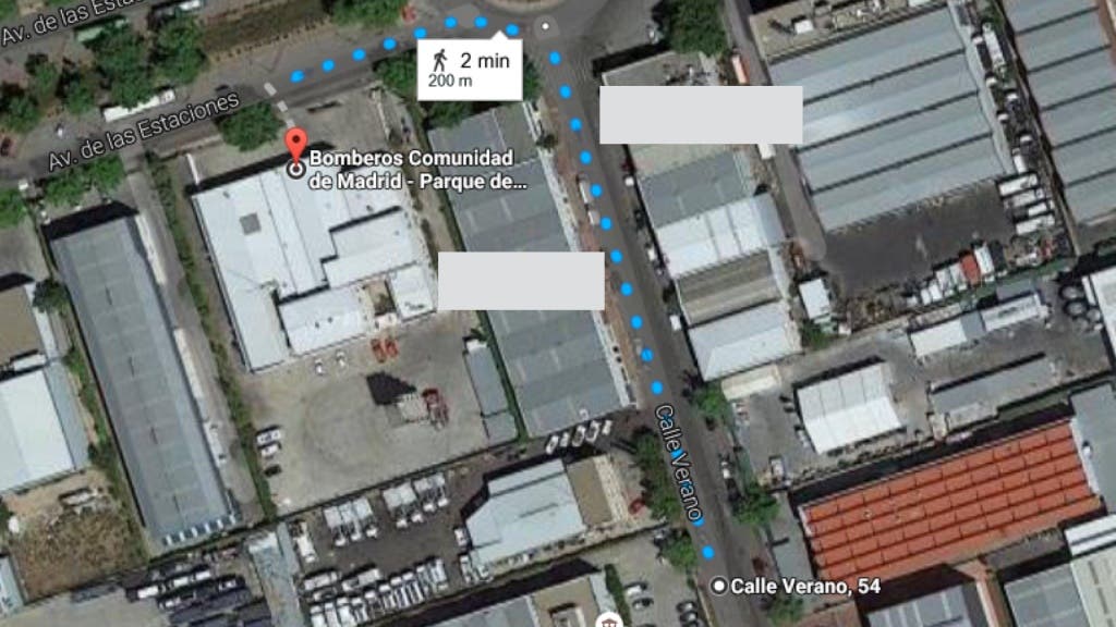 Mapa de situación de la zona (Google Maps).