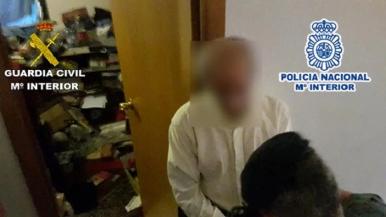 Imagen del momento de la detenci&oacute;n. Fuente: Guardia Civil y Polic&iacute;a Nacional. 