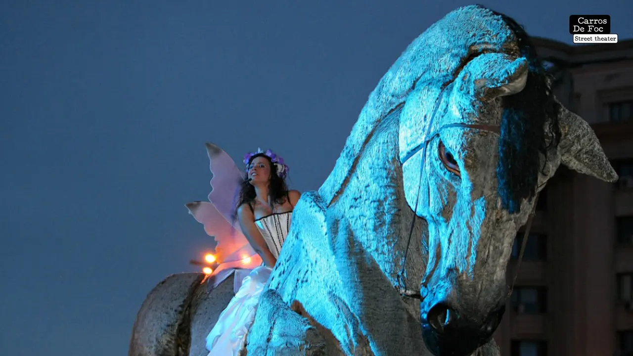 Caballo Real de la compa&ntilde;&iacute;a Carros de Foc que abrir&aacute; la Gran Cabalgata de Reyes de Torrej&oacute;n 2017, seg&uacute;n puede adelantar MiraCorredor.tv.