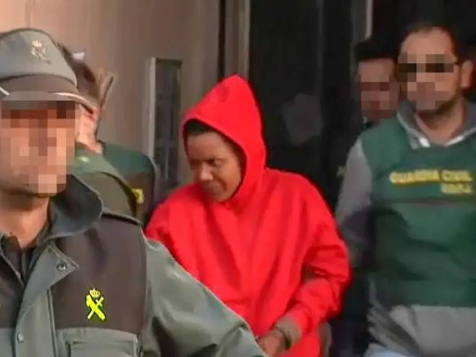 La asesina confesa en una de sus salidas del cuartel de la Guardia Civil de Almer&iacute;a.