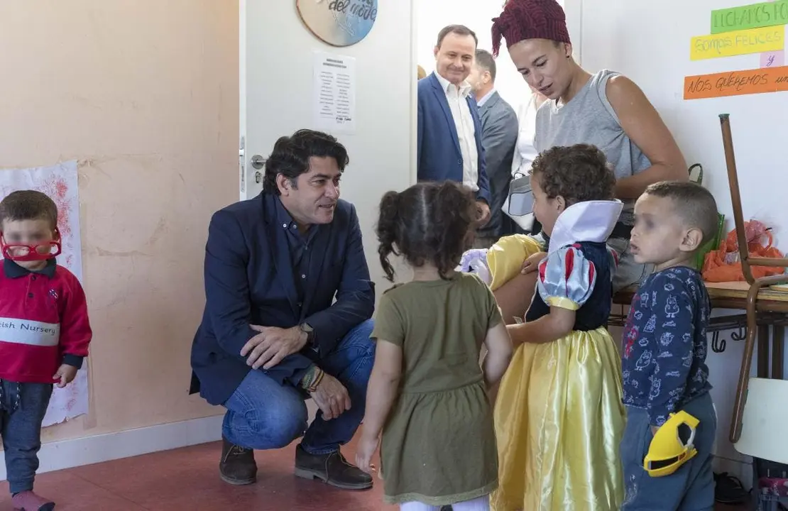 El consejero David P&eacute;rez en la Ca&ntilde;ada Real (Imagen: comunidad de Madrid). 