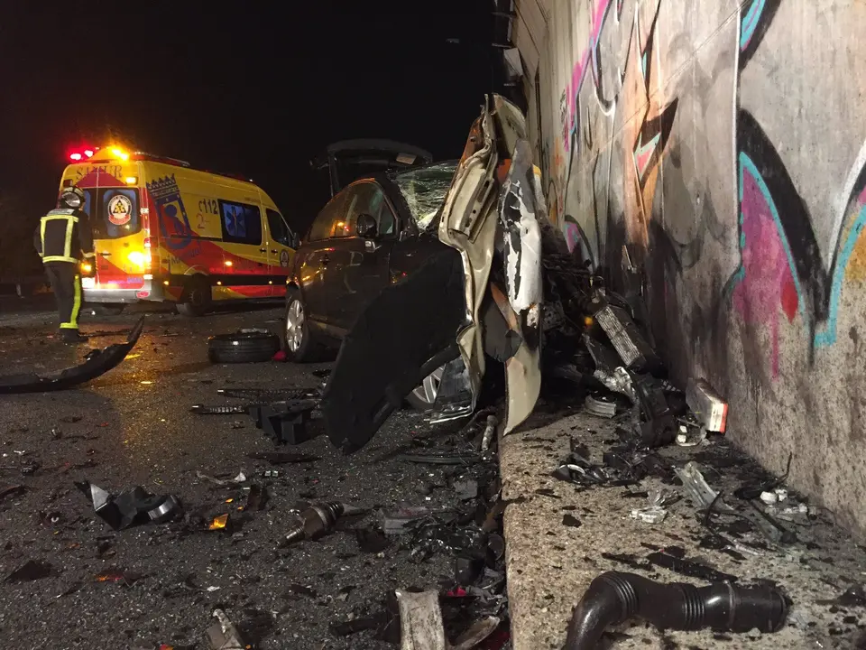 Imagen del accidente que le cost&oacute; la vida a V&iacute;ctor. 