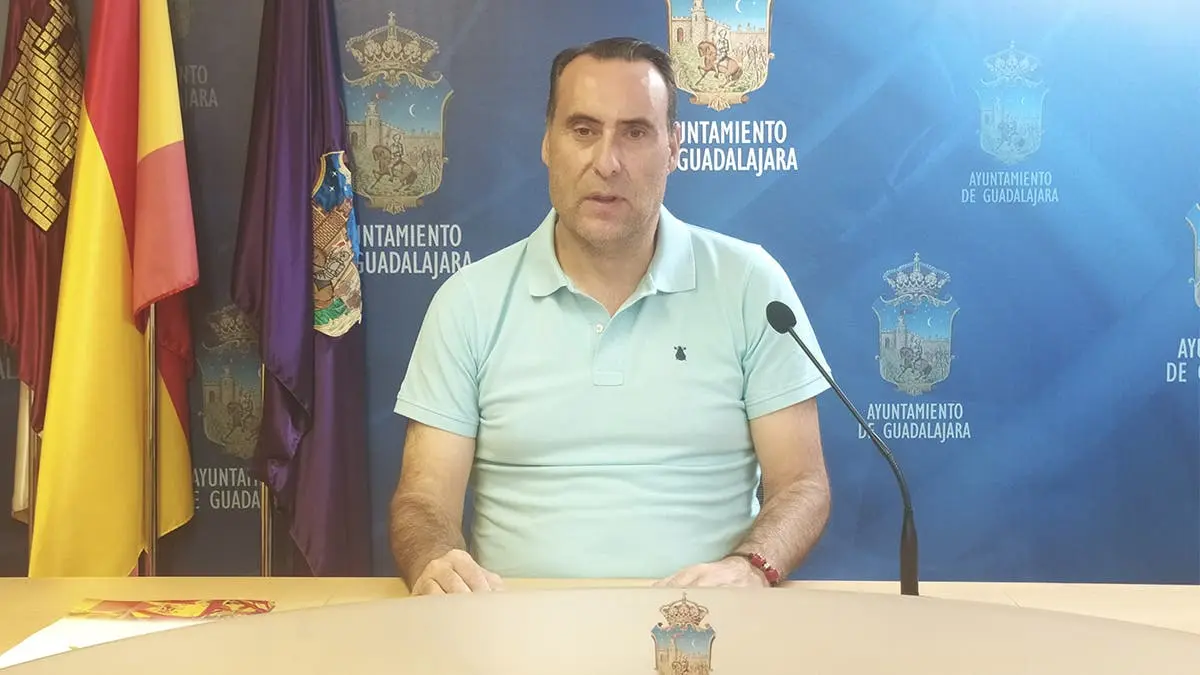 El portavoz de Vox en Guadalajara, Antonio de Miguel. 