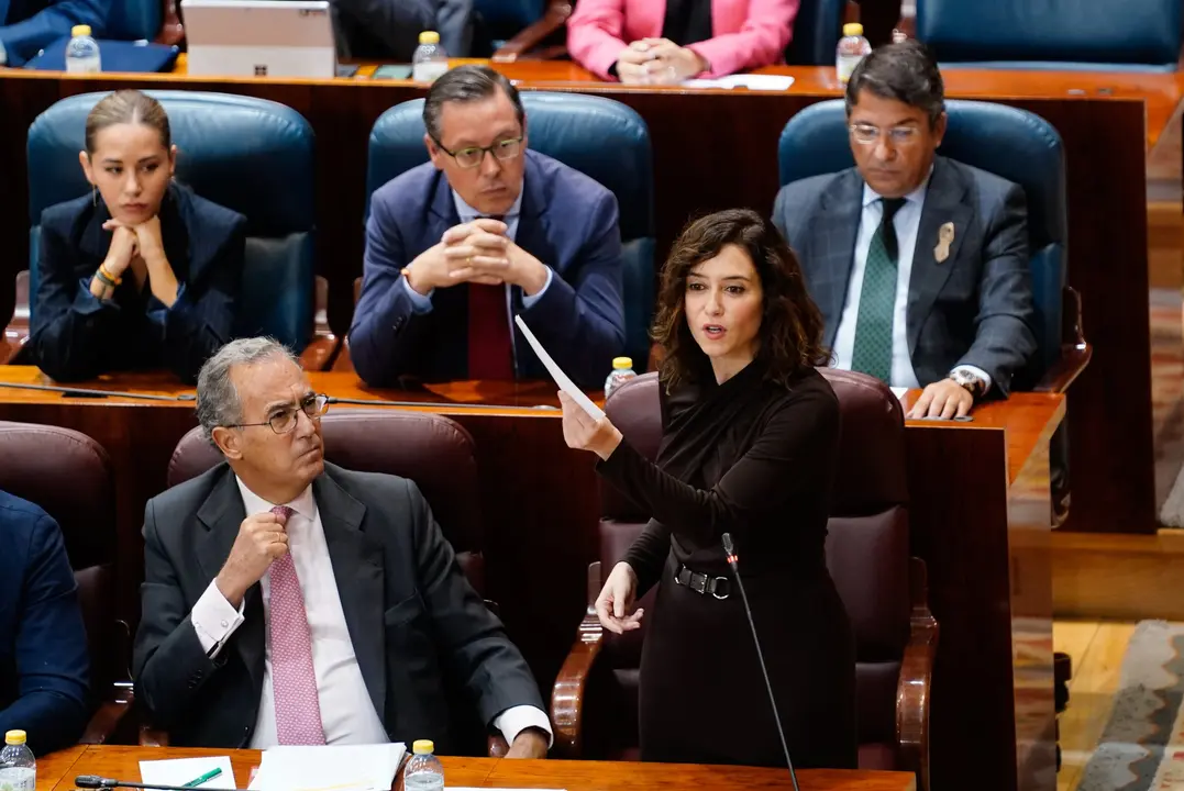 D&Iacute;AZ AYUSO, EN EL PLENO DE LA ASAMBLEA DE MADRID
