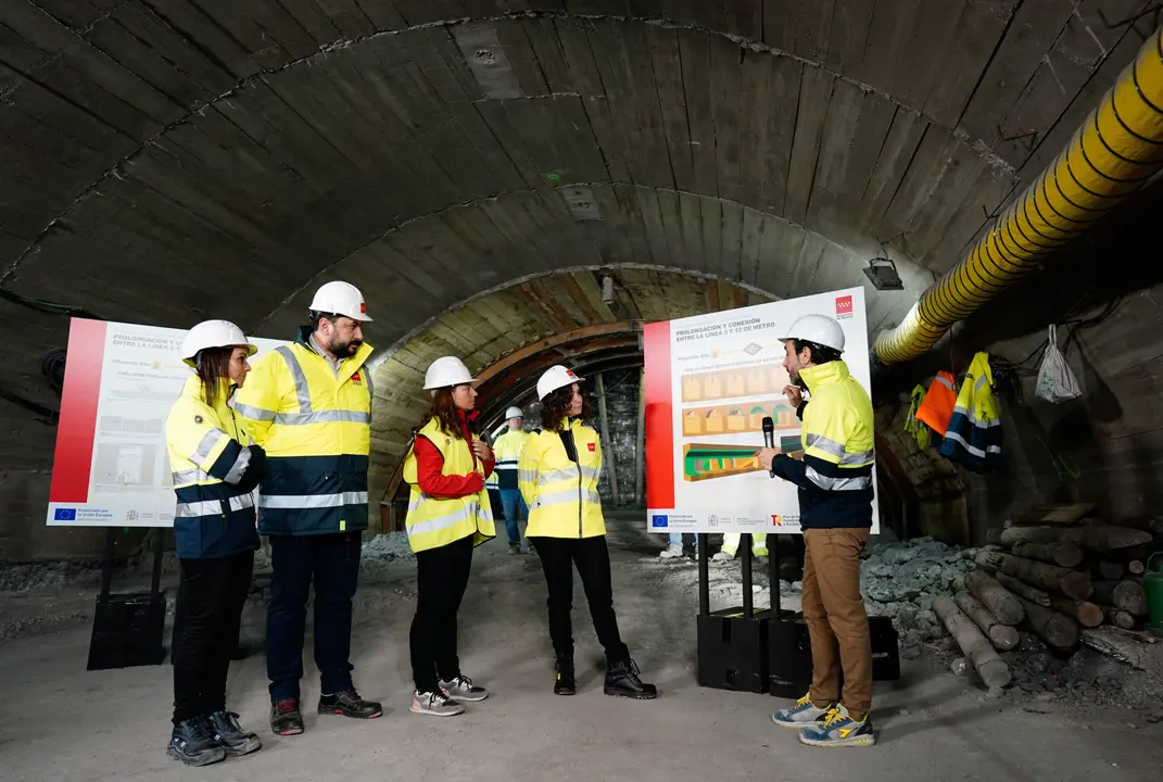 D&Iacute;AZ AYUSO VISITA LAS OBRAS DE PROLONGACI&Oacute;N DE LA L&Iacute;NEA 3 DE METRO DESDE VILLAVERDE ALTO HASTA EL CASAR