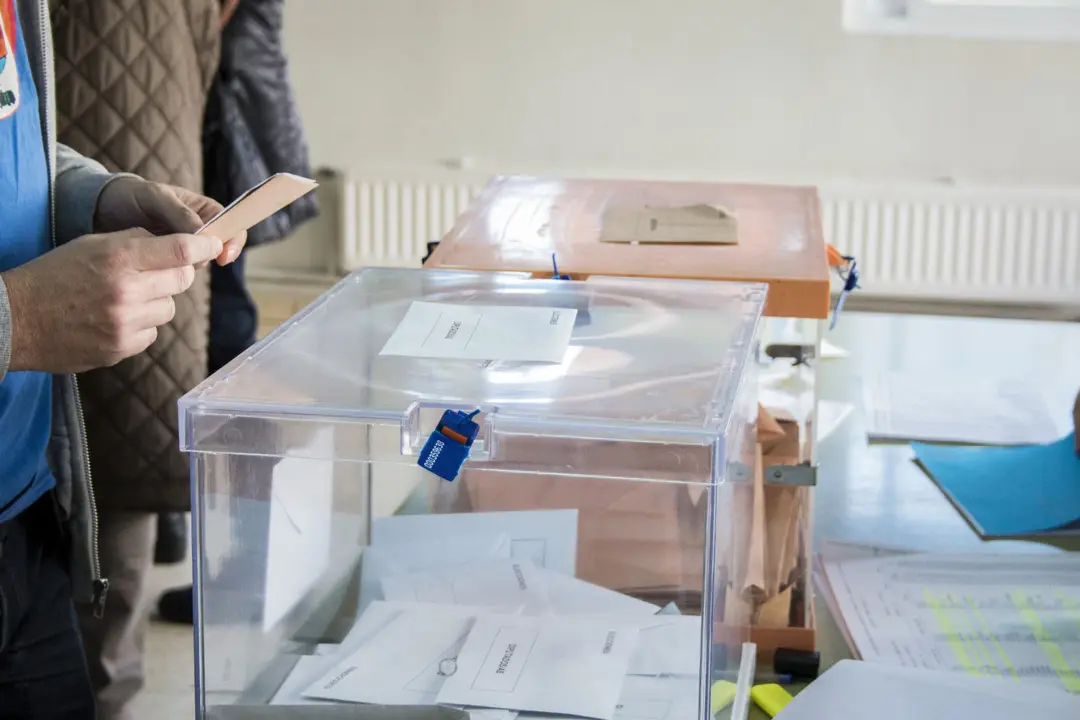 Madrid, Spain - December 20, 2015 - Electoral urns at electoral college at Spanish general election day in Madrid, Spain