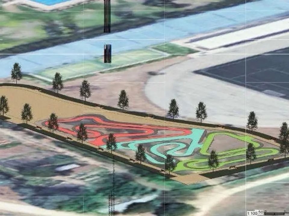 Inicio de las obras del Pump Track municipal en Camarma de Esteruelas.