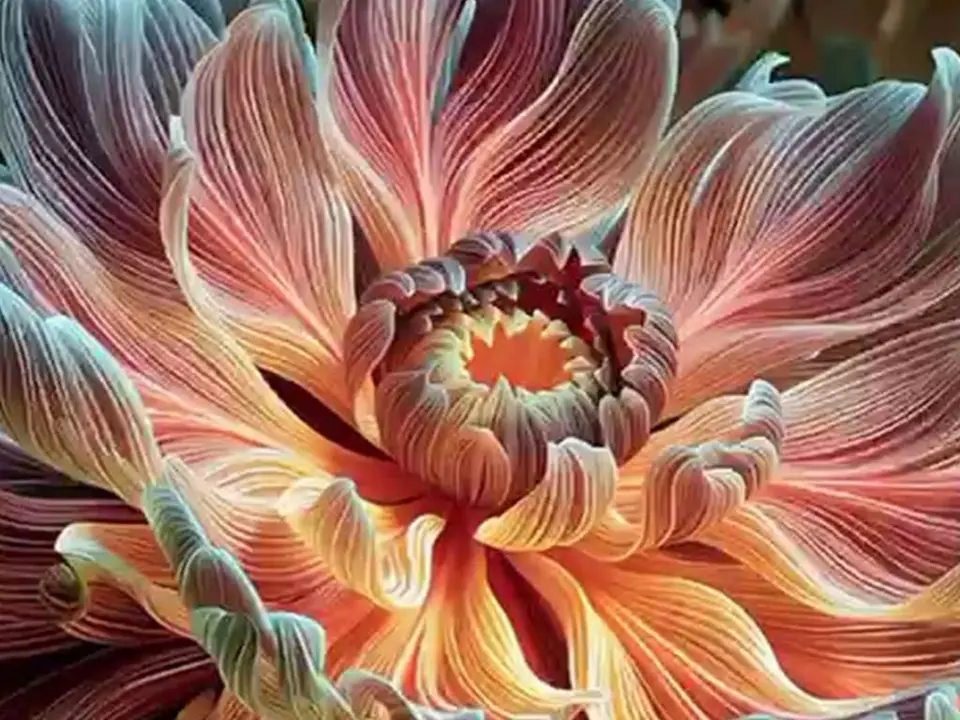 Una obra de arte digital que forma parte de la exposici&oacute;n Naturaleza Descifrada en Oasiz Madrid.