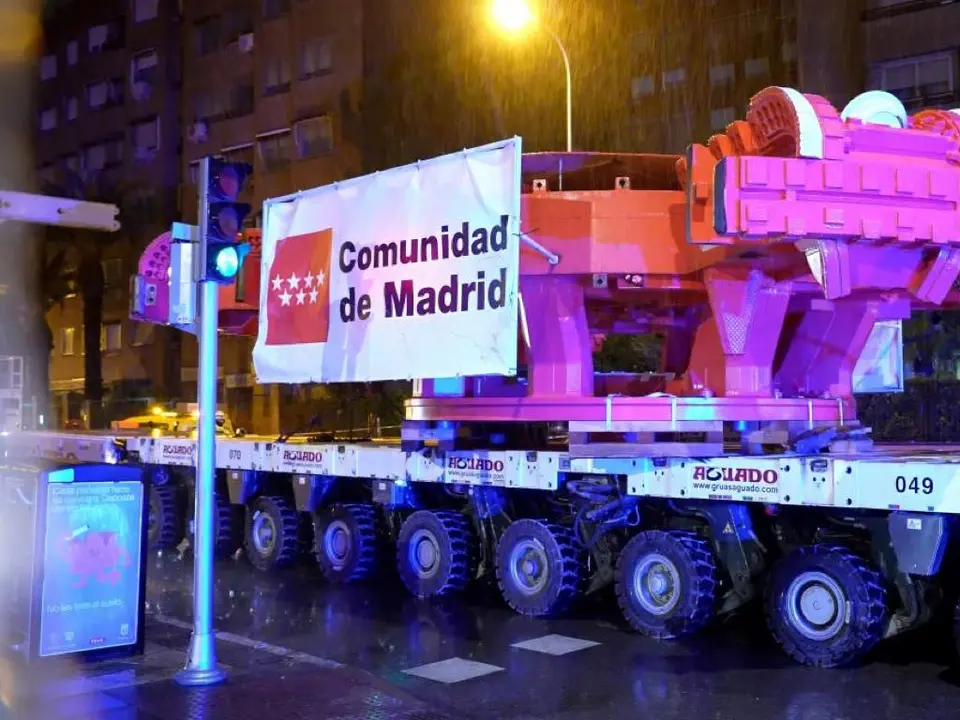 La tuneladora Mayrit es trasladada a Madrid para la ampliaci&oacute;n de la L&iacute;nea 11 del Metro.