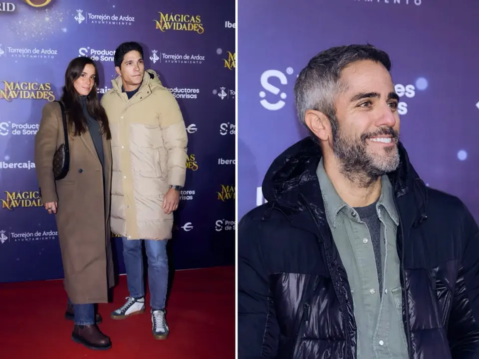 Mar&iacute;a Pombo y su esposo Pablo Castellano en la inauguraci&oacute;n del parque navide&ntilde;o.