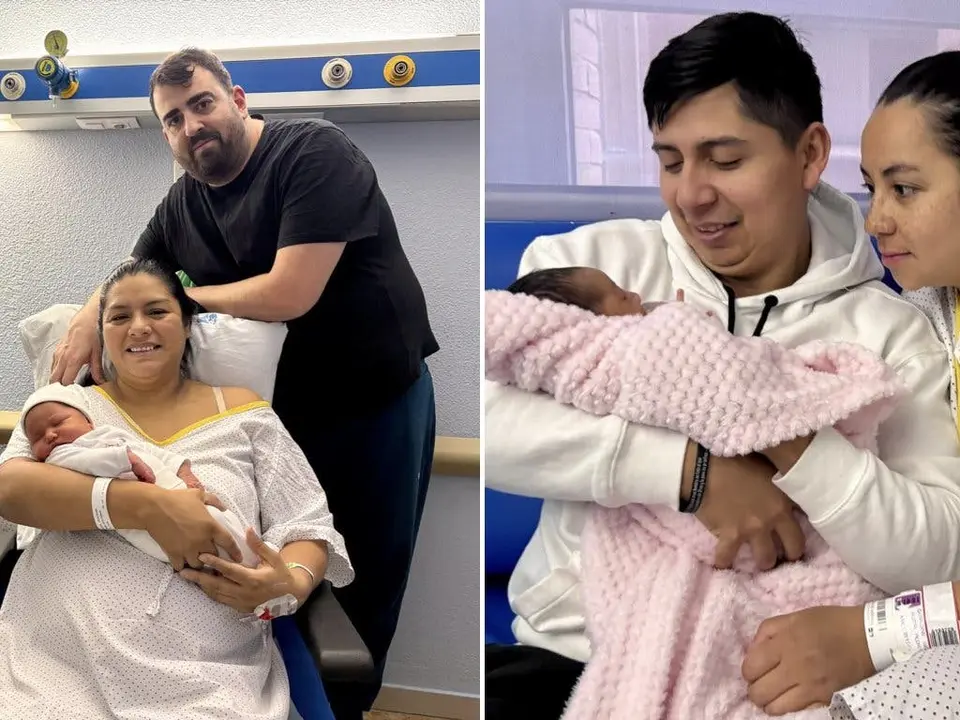 Elsa y Zoe, los primeros beb&eacute;s nacidos en 2026 y 2025, respectivamente, en Alcal&aacute; de Henares.