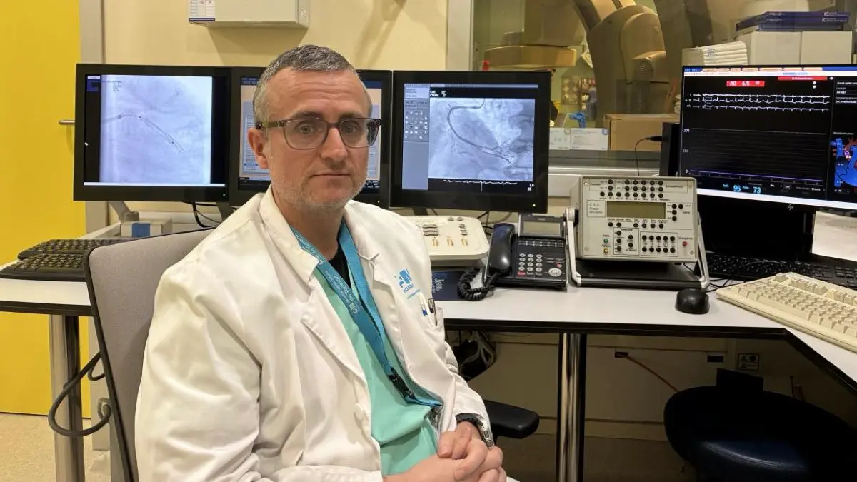 El doctor N&uacute;&ntilde;ez Gil, jefe del Servicio de Cardiolog&iacute;a del Hospital Universitario de Torrej&oacute;n. HOSPITAL DE TORREJ&Oacute;N