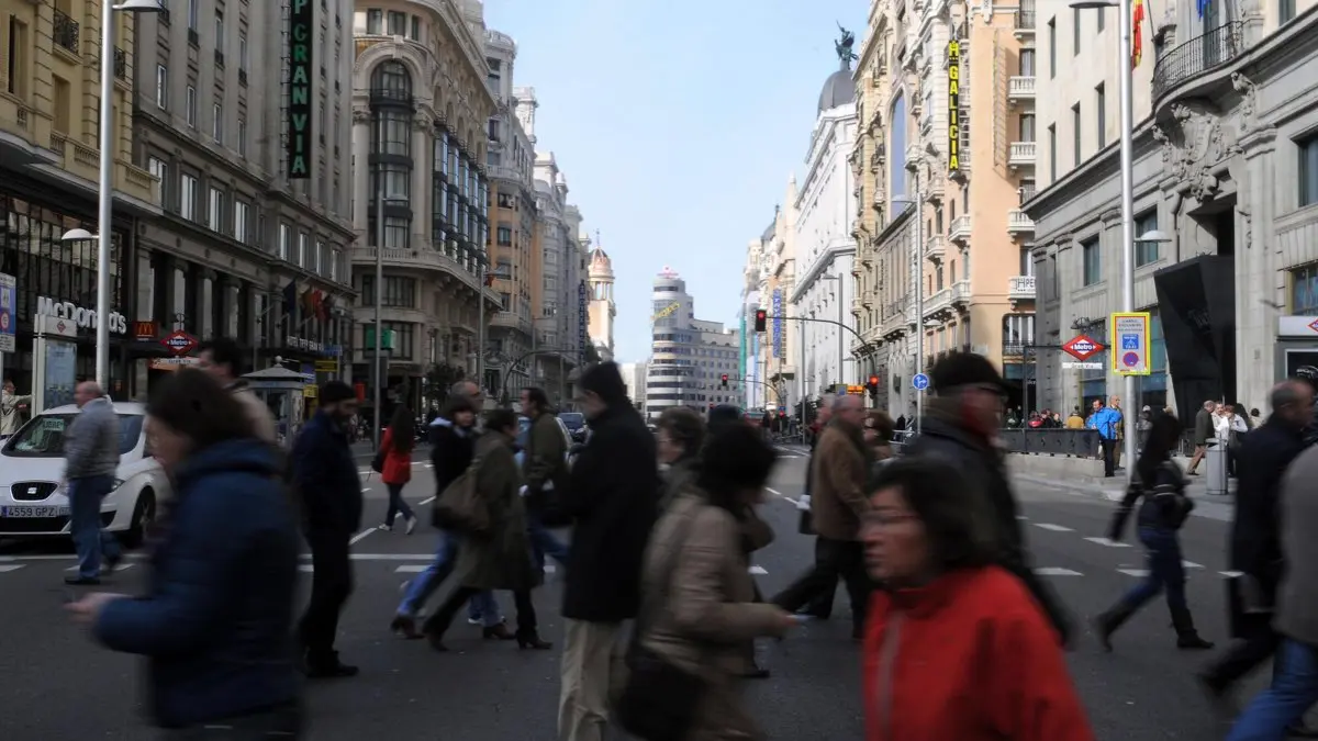 Imagen de archivo de la Gran V&iacute;a. AYUNTAMIENTO DE MADRID