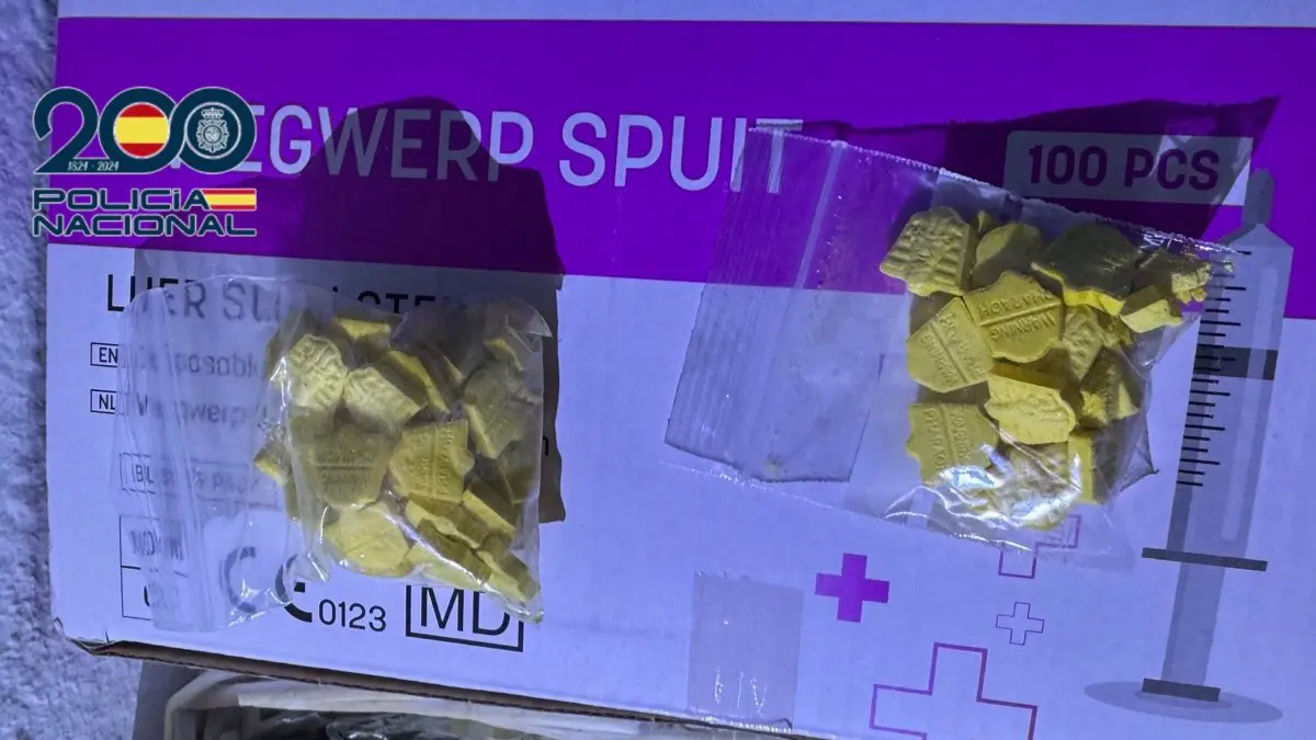 Pastillas de &eacute;xtasis intervenidas por la Polic&iacute;a Nacional en la operaci&oacute;n. POLIC&Iacute;A NACIONAL