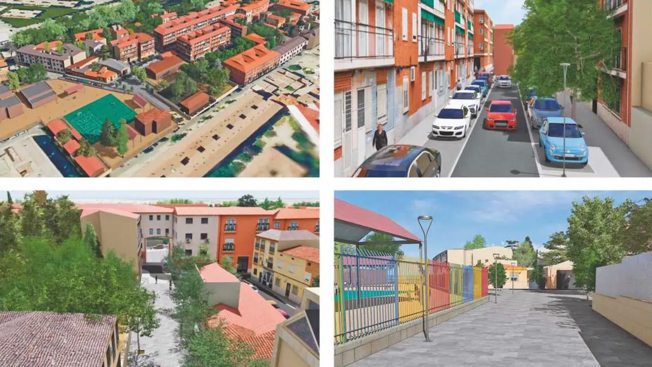 Recreaciones del proyecto de transformaci&oacute;n del Casco Viejo de Mejorada del Campo. AYUNTAMIENTO DE MEJORADA DEL CAMPO