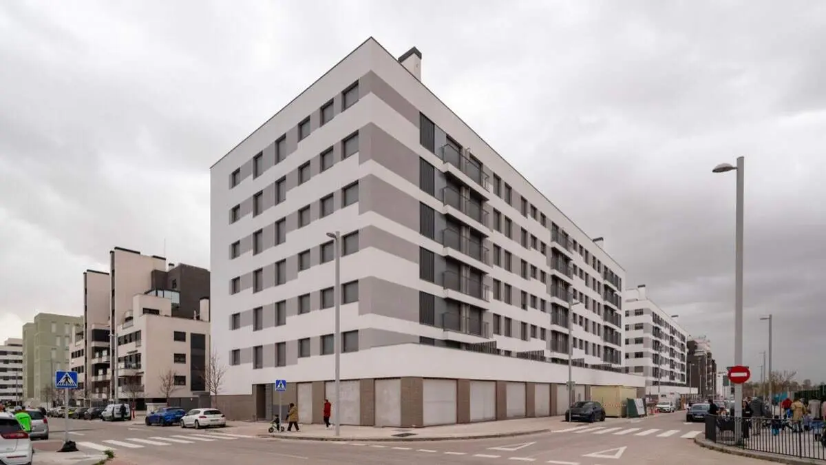 Promoci&oacute;n de viviendas p&uacute;blicas de alquiler asequible finalizada en El Ca&ntilde;averal. AYUNTAMIENTO DE MADRID