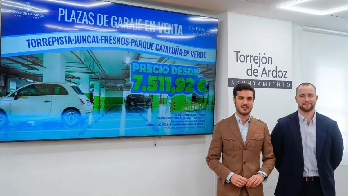 Presentaci&oacute;n de la venta de plazas de garaje en el Ayuntamiento de Torrej&oacute;n de Ardoz. AYUNTAMIENTO DE TORREJ&Oacute;N DE ARDOZ
