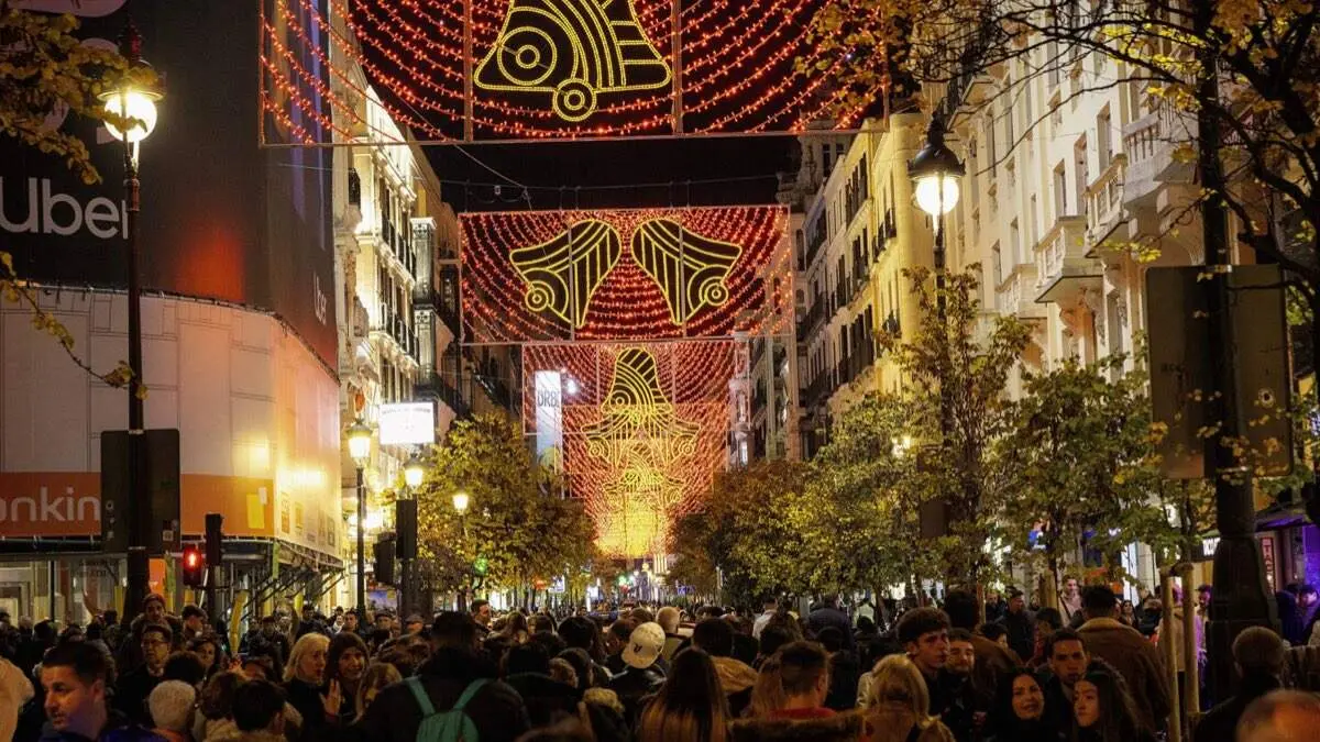 Alumbrado navide&ntilde;o en el centro de la capital. AYUNTAMIENTO DE MADRID