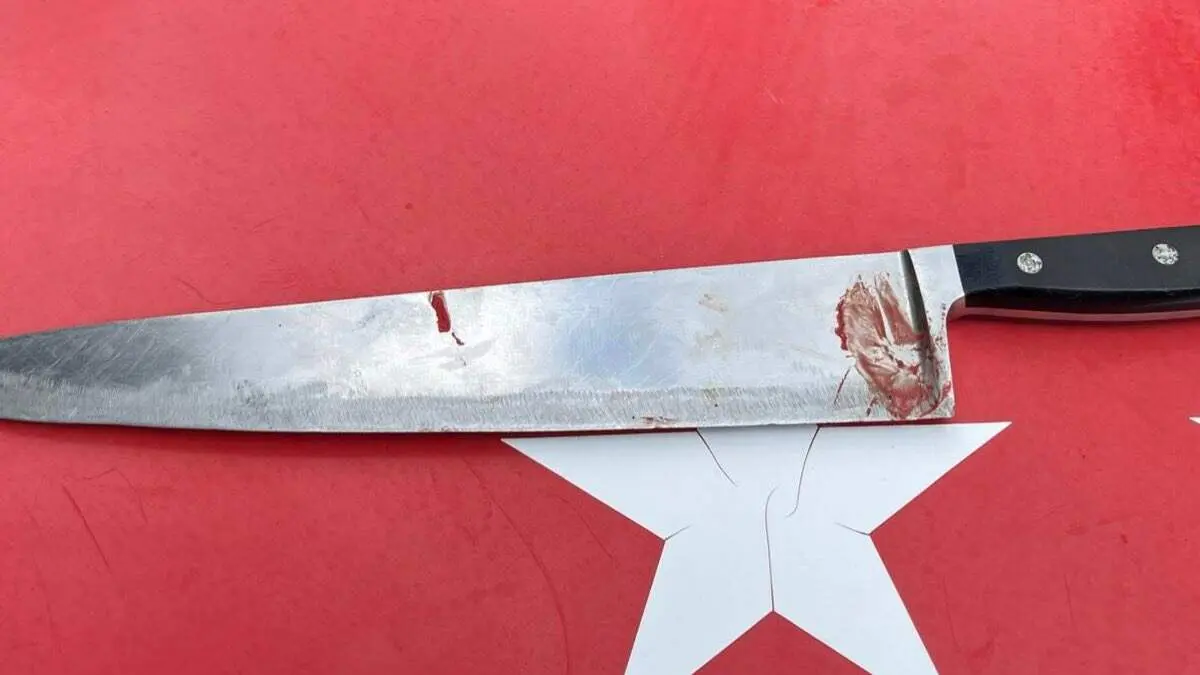 Cuchillo de grandes dimensiones intervenido tras la reyerta en Nuevo Bazt&aacute;n. POLIC&Iacute;A LOCAL