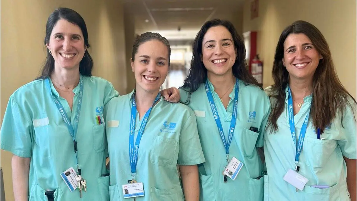 Enfermeras del Hospital de Torrej&oacute;n, autoras del estudio premiado. HOSPITAL DE TORREJ&Oacute;N