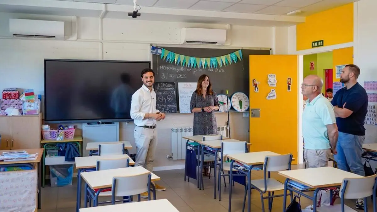 Una de las aulas climatizadas del colegio p&uacute;blico Beethoven. AYUNTAMIENTO DE TORREJ&Oacute;N DE ARDOZ.