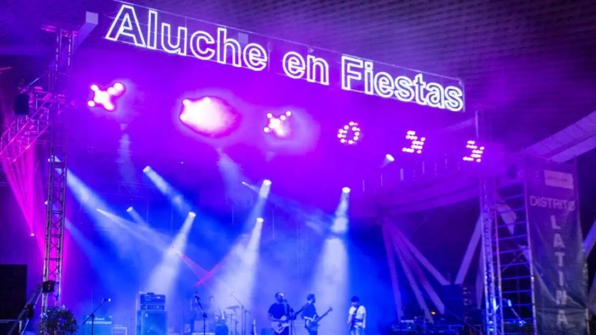 Escenario principal de las Fiestas de Aluche. AYUNTAMIENTO DE MADRID.