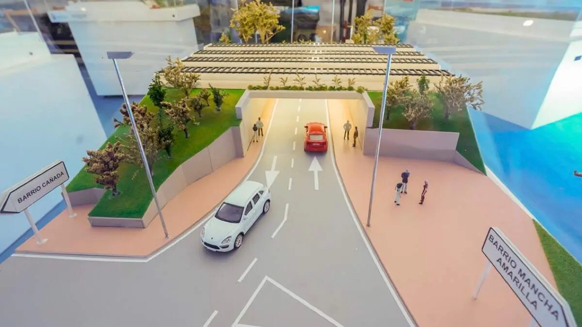 Maqueta del futuro paso subterr&aacute;neo entre la Avenida de la Constituci&oacute;n y la Ca&ntilde;ada. AYUNTAMIENTO DE TORREJ&Oacute;N DE ARDOZ