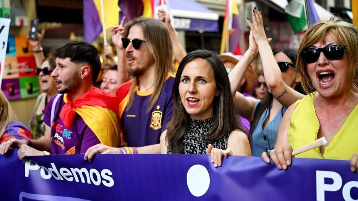Ione Belarra durante la Tercera Marcha Republicana celebrada este s&aacute;bado en Madrid. PODEMOS