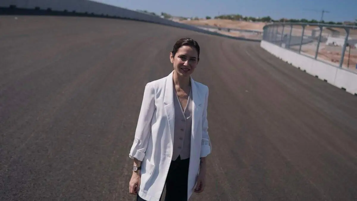 Isabel D&iacute;az Ayuso durante la presentaci&oacute;n del circuito MADRING. COMUNIDAD DE MADRID