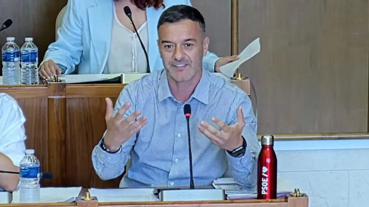 Javier Castillo, portavoz del PSOE, en el Pleno. AYTO. DE TORREJ&Oacute;N DE ARDOZ
