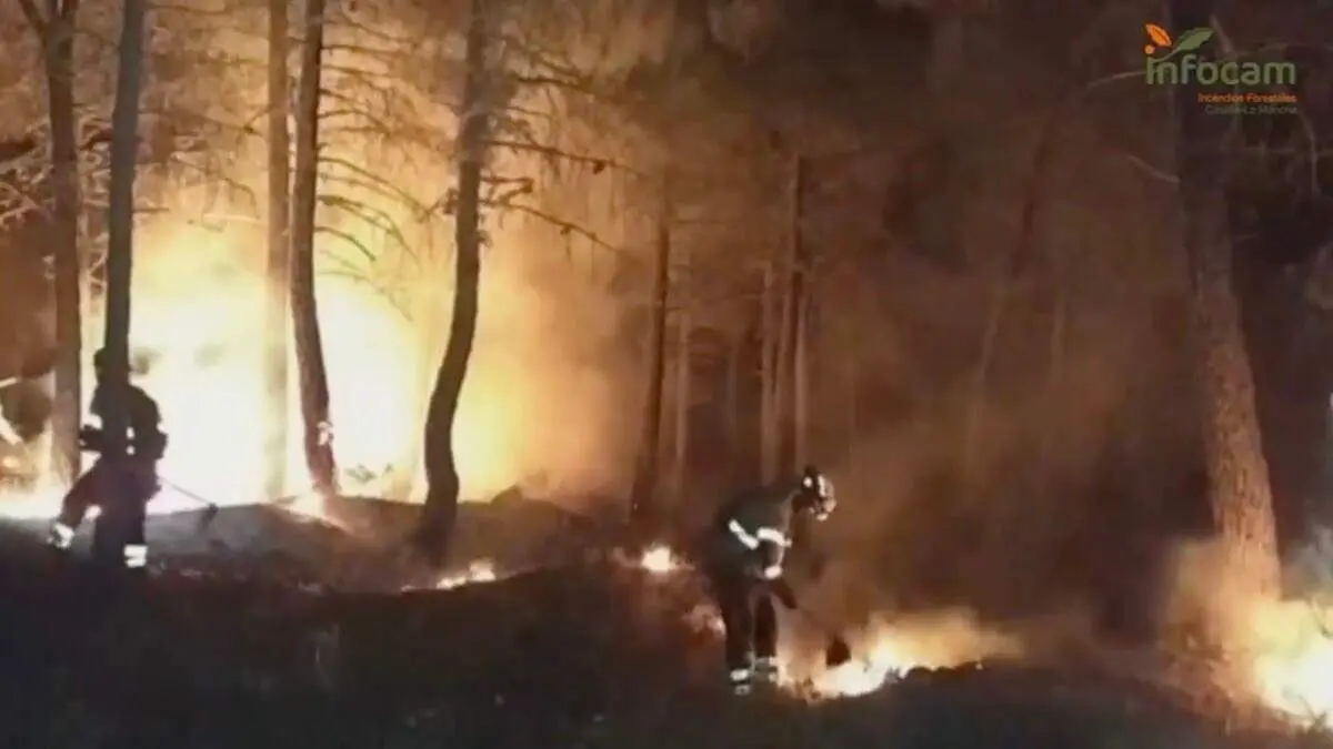 Imagen del incendio. INFOCAM