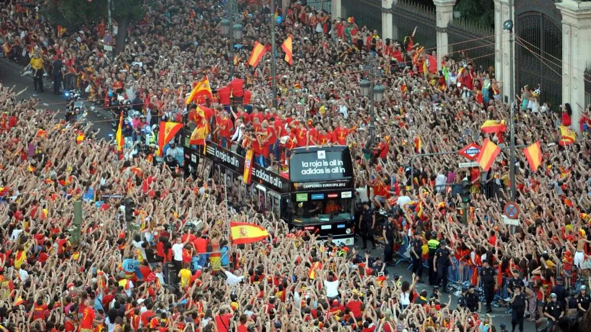 Imagen de archivo de la celebraci&oacute;n de la Eurocopa 2012. AYTO. DE MADRID