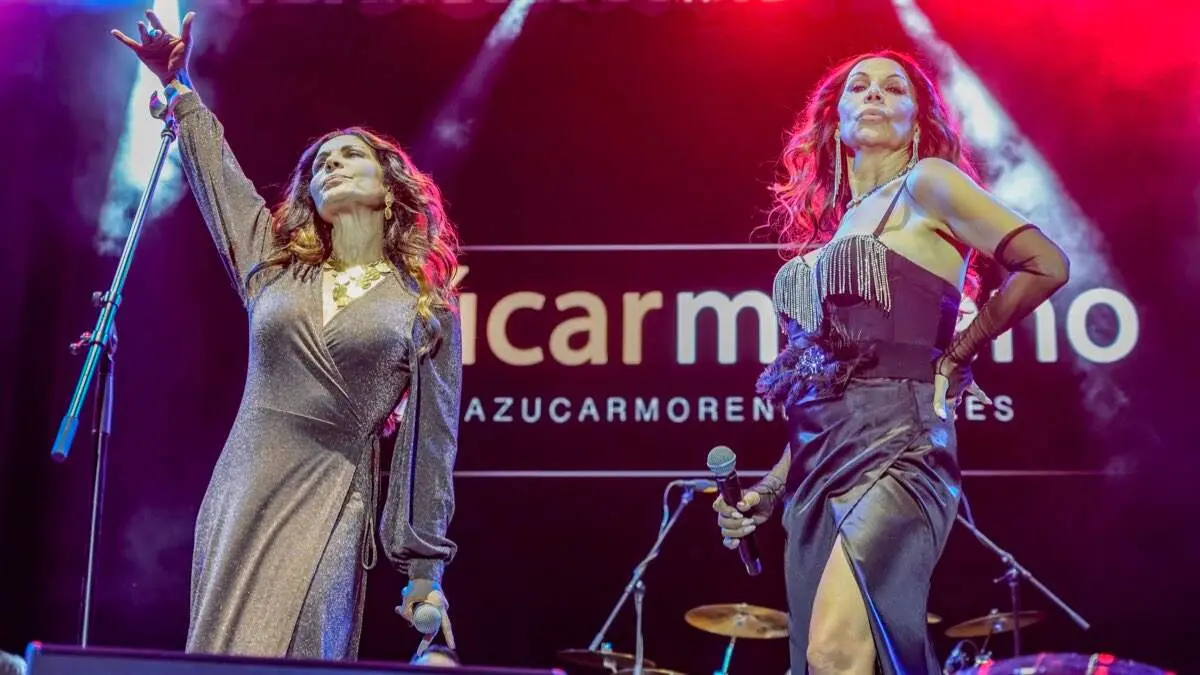 Az&uacute;car Moreno durante su actuaci&oacute;n en las Fiestas Patronales de Torrej&oacute;n de Ardoz 2024. AYTO. DE TORREJ&Oacute;N