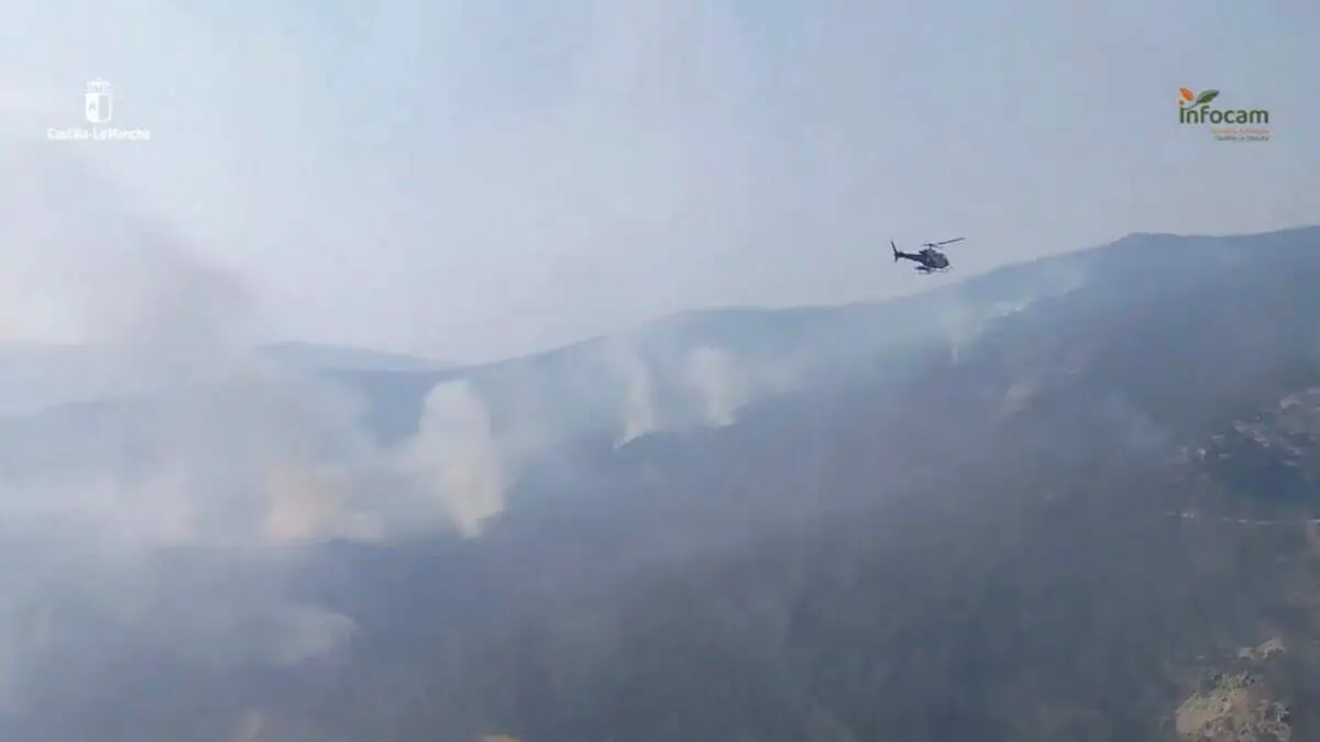 Incendio de La Mierla (Guadalajara). INFOCAM