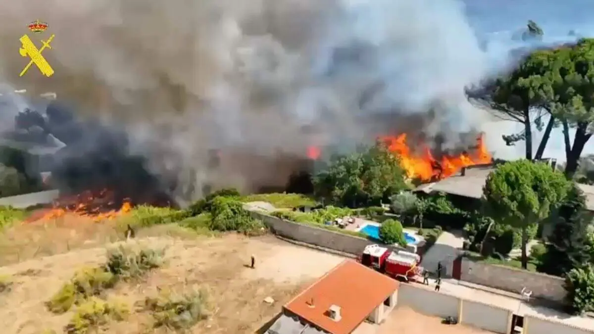 Incendios de Madrid y &Aacute;vila. GUARDIA CIVIL