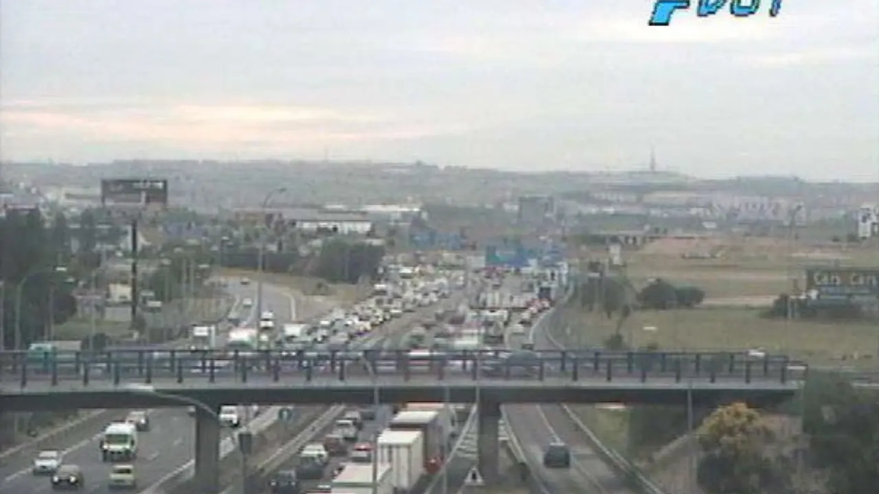 Estado del tr&aacute;fico en el KM19 a la hora en que se ha producido la colisi&oacute;n (DGT)