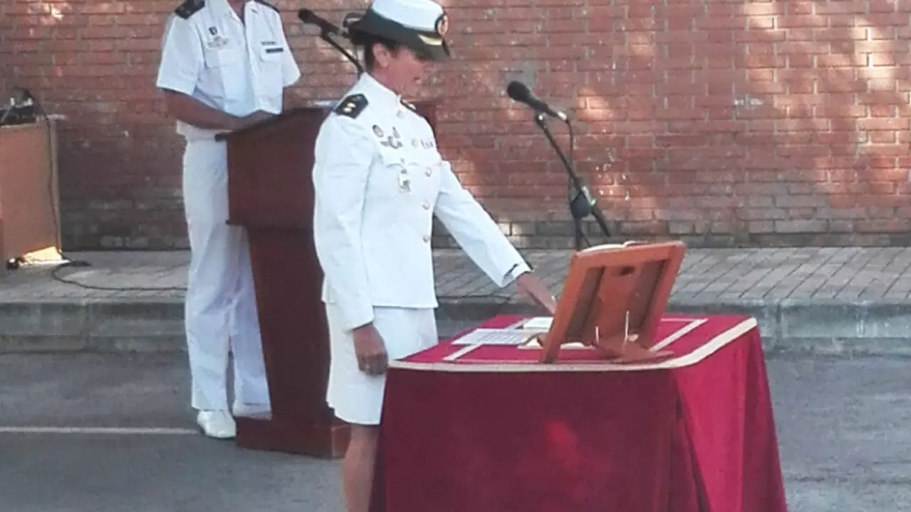 Ana Beteg&oacute;n toma posesi&oacute;n de su cargo en la Base A&eacute;rea de Torrej&oacute;n. Fuente imagen: Ej&eacute;rcito del Aire. 