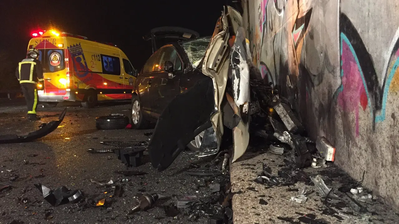 Imagen del accidente que le cost&oacute; la vida a V&iacute;ctor. 