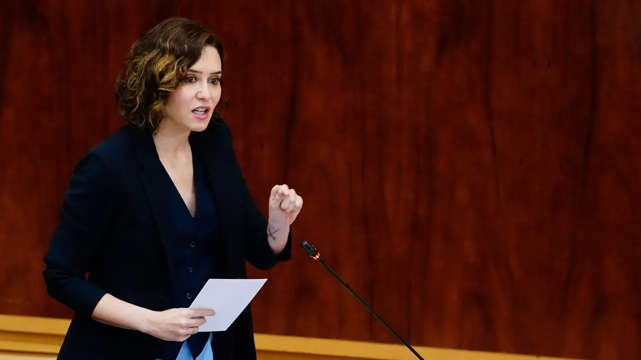 D&Iacute;AZ AYUSO, EN EL PLENO DE LA ASAMBLEA DE MADRID