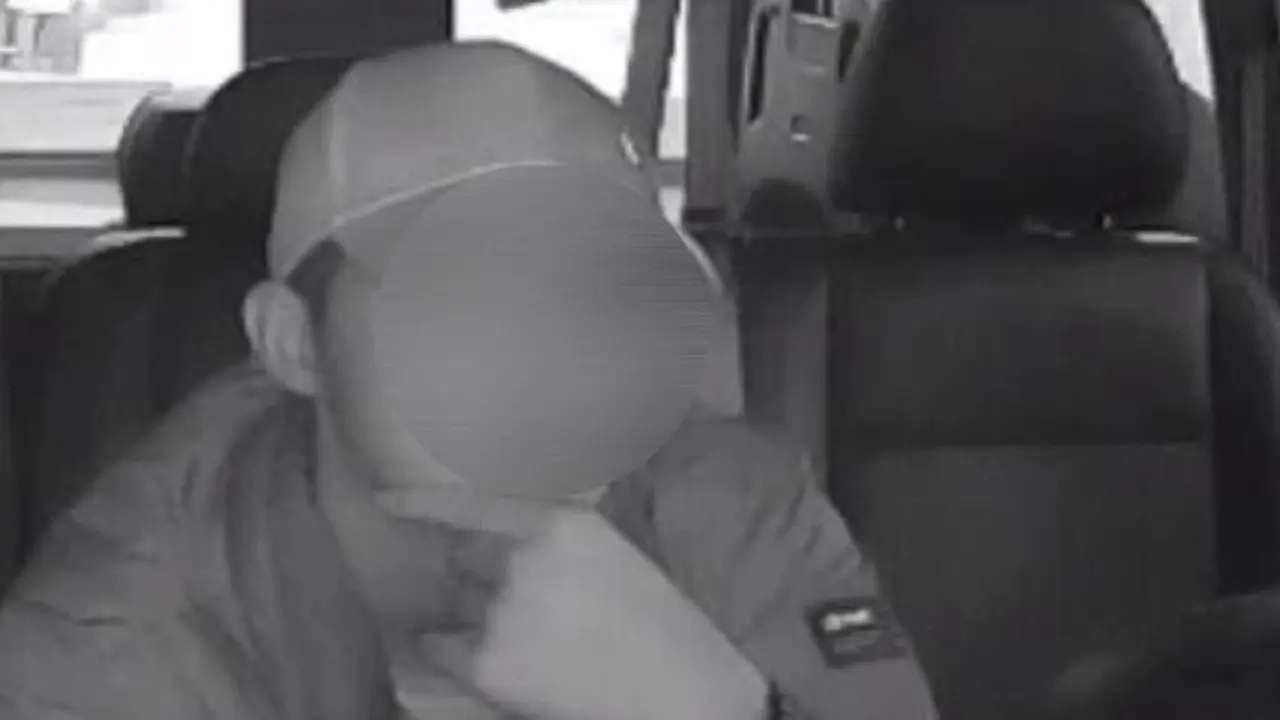 La imagen captada por mal c&aacute;mara del taxi. 