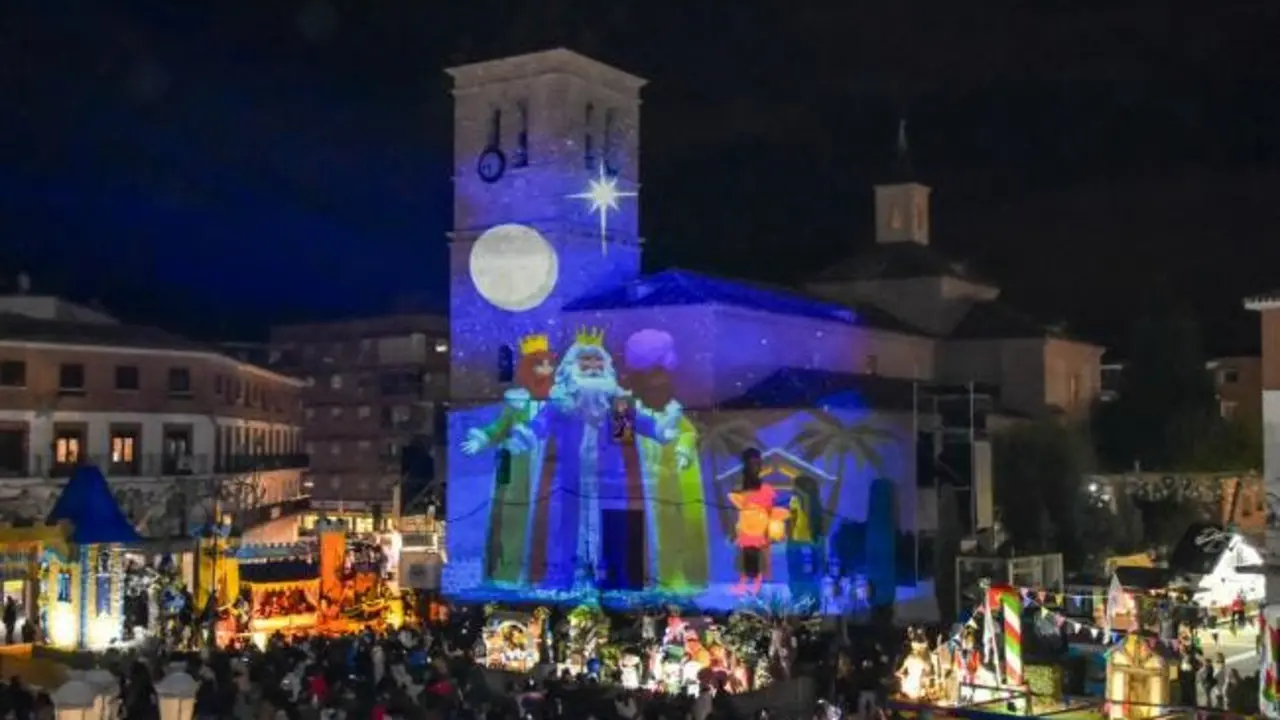 El videomapping que pudo verse en 2018 (Ayto.). 