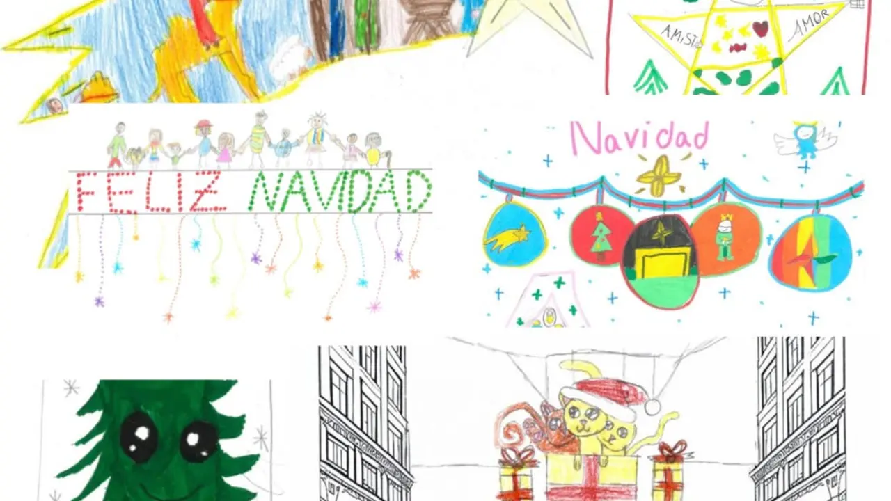 Las luces dise&ntilde;adas por ni&ntilde;os de Primaria. 