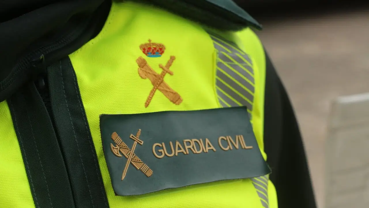 Granada, Spain; 06-02-2023: Military exhibition, exposition of Spanish Guardia Civil traffic police corps objects and vehicles