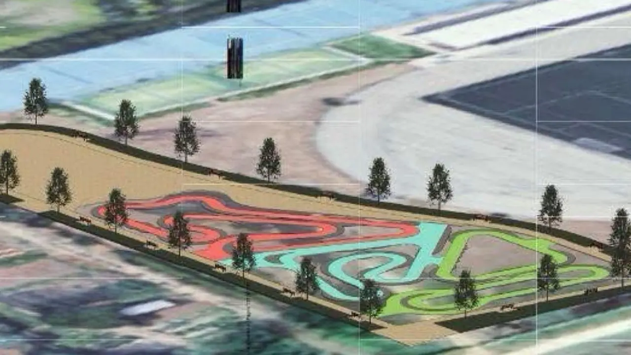 Inicio de las obras del Pump Track municipal en Camarma de Esteruelas.