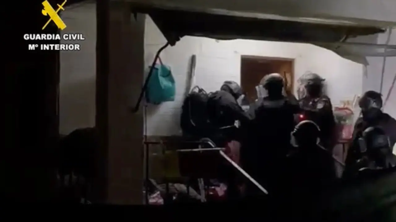 La Guardia Civil detiene a un clan familiar en la Ca&ntilde;ada Real.