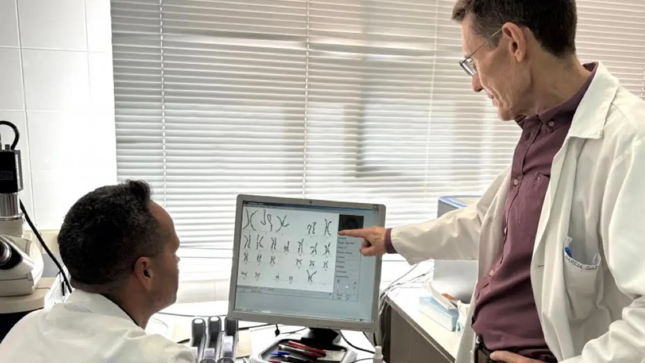 M&eacute;dicos analizando datos en la Unidad de Gen&eacute;tica Cl&iacute;nica del hospital de Alcal&aacute; de Henares.