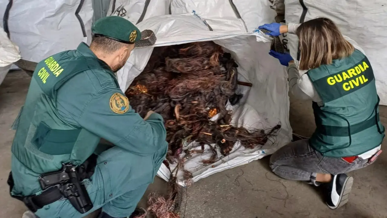 La Guardia Civil detuvo a seis personas por el robo de cable telef&oacute;nico en Coslada y Guadalajara.