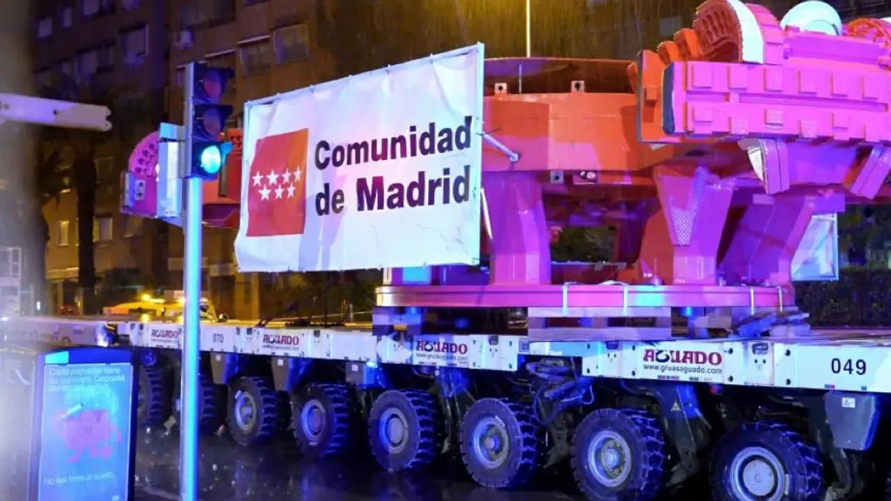La tuneladora Mayrit es trasladada a Madrid para la ampliaci&oacute;n de la L&iacute;nea 11 del Metro.