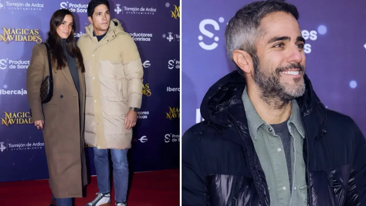 Mar&iacute;a Pombo y su esposo Pablo Castellano en la inauguraci&oacute;n del parque navide&ntilde;o.
