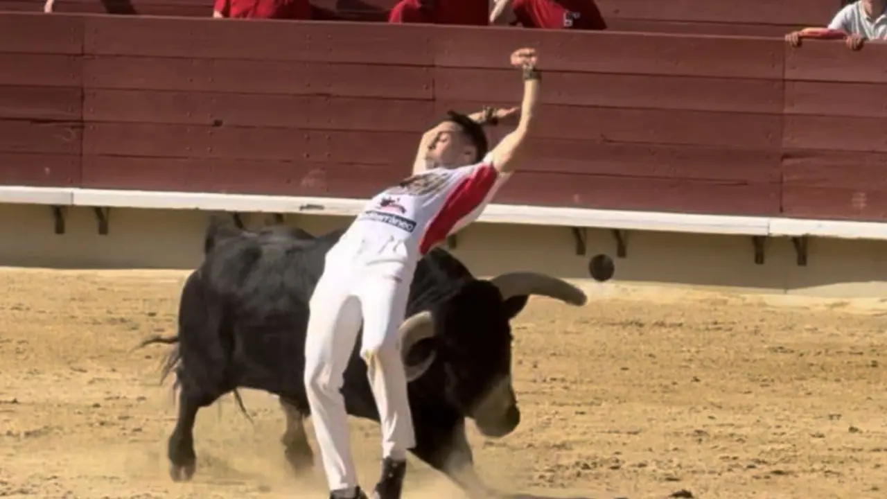 El recortador El Peta sufri&oacute; una fuerte cogida durante un evento en San Sebasti&aacute;n de los Reyes.